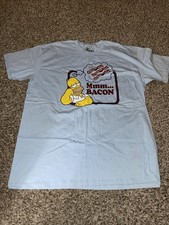 Universal Studios Homer Simpson T-Shirt Men’s Xxl 2xl Mmmm Bacon Graphic