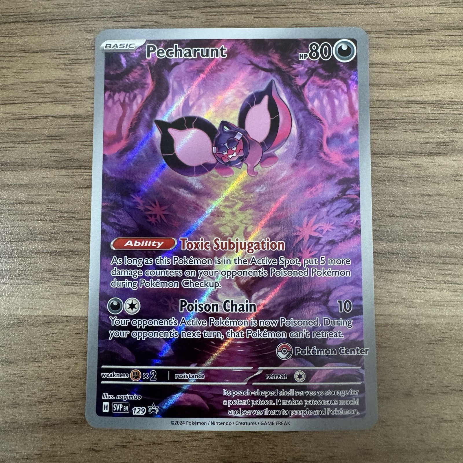 Pecharunt - 129 (Pokemon Center Exclusive) 129 Sv: Scarlet & Violet Promo Cards