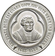 GC: Medal Marcin Luter 1883 Na 400. urodziny, cyna, M&W Kaiser 265 Vz