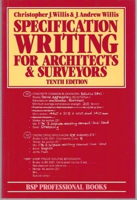 Specification Writing : For Architects and Surveyors Paperback