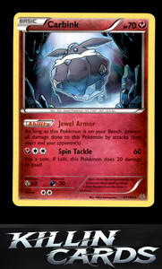 Carbink 47/108 Pokemon Rare XY - Roaring Skies Card LP