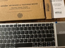 Obvus Folding Bluetooth Portable Keyboard With Touchpad for Laptop Tablet