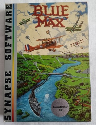 Commodore 64 C64 Spiel Blue Max Diskette Synapse