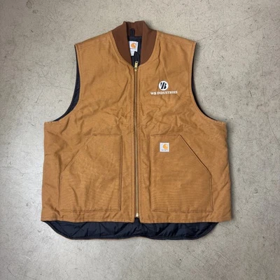 (XL) Carhartt Duck Weste Workwear Vintage Retro Vest Stiched Stick - Bild 1 von 4