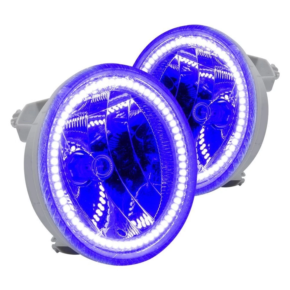 LED Fog Lights Halo Ring Lights UV/Purple For 2010-2013 Chevrolet Camaro Foto 2 de 4