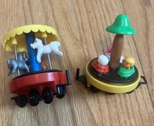 Vintage Spinning Circus Train Toy Wagon Replacement