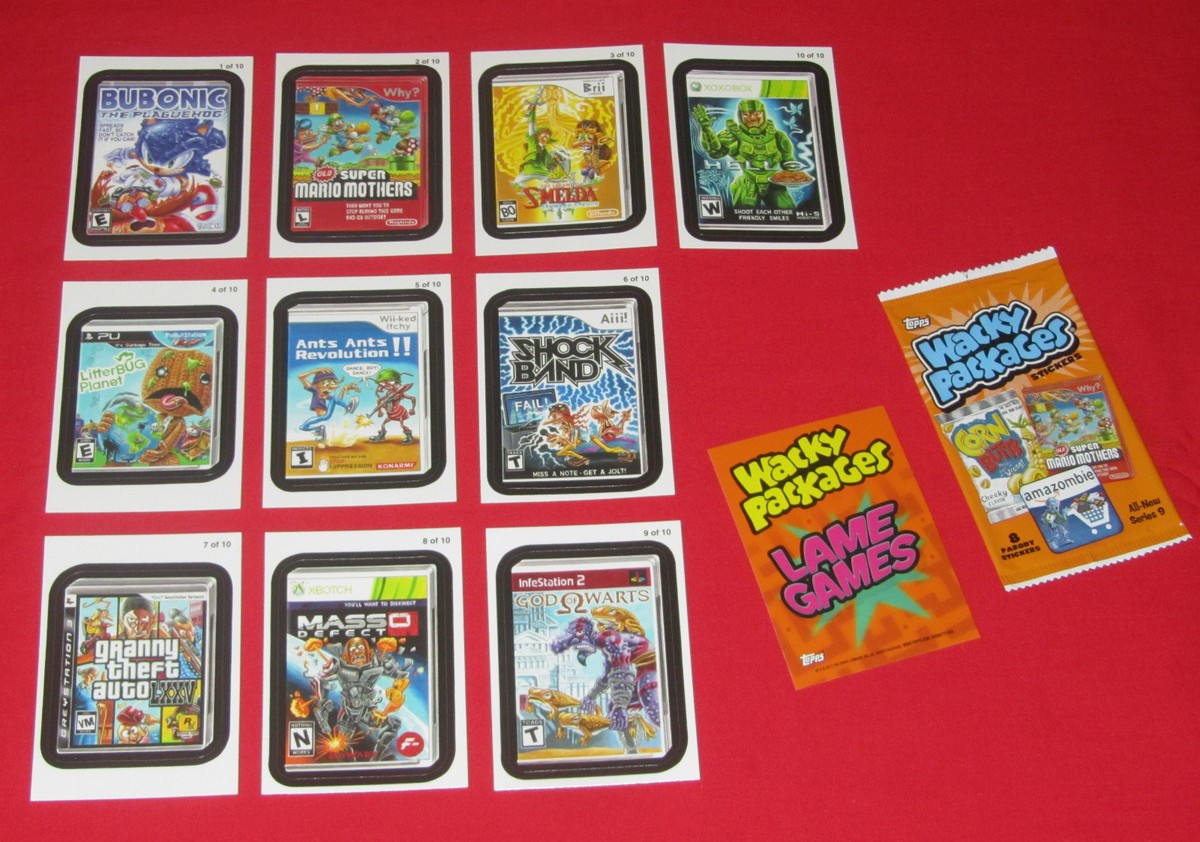 WACKY PACKAGES ANS9 LAME GAMES SINGLES @@ PICK ONE @@ NM/MT | eBay