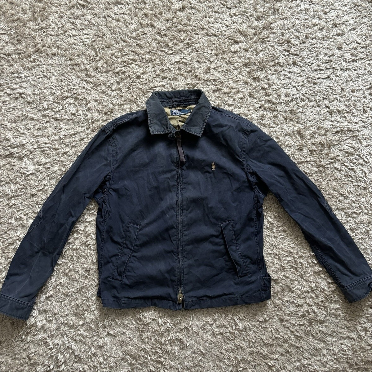 POLO グリーン ジャケット Vintage Polo Ralph Lauren Harrington Field Jacket Navy Blue