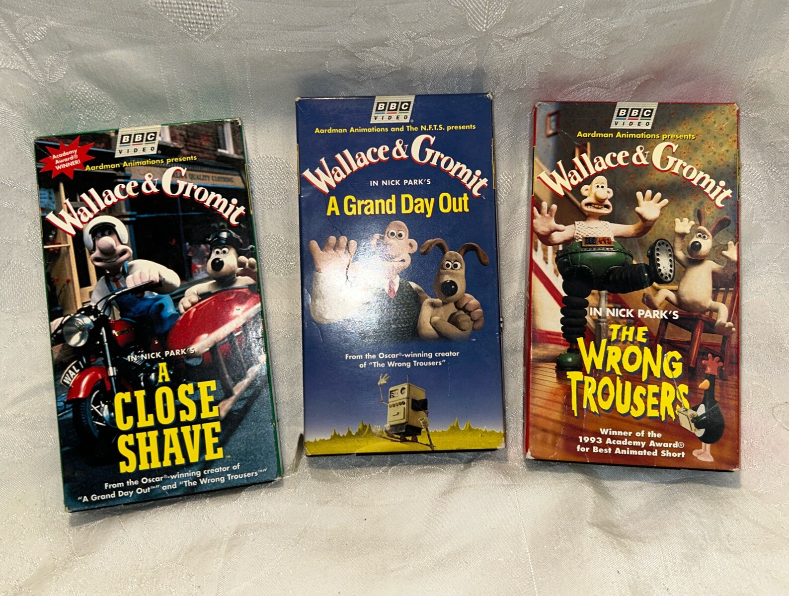 Lot of 3 Wallace and Gromit VHS Tapes Wrong Trousers Grand Day Close Shave eBay