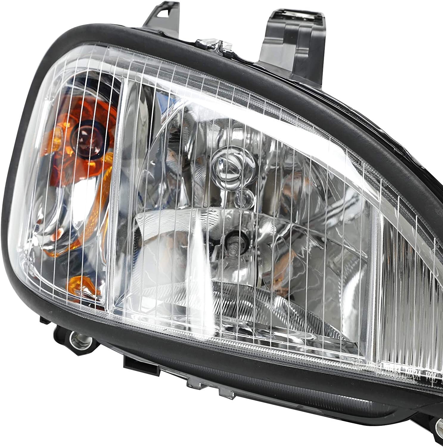 Chrome Clear Lens Driving Headlight For 2004-2017 Freightliner Columbia Pair Set