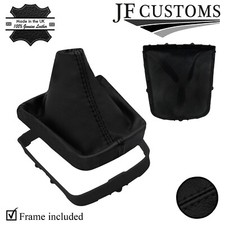 SCHWARZ NAHT ITALIENER LEDER SCHALTSACK DECKEL + RAHMEN F?R OPEL ANTARA 11-15