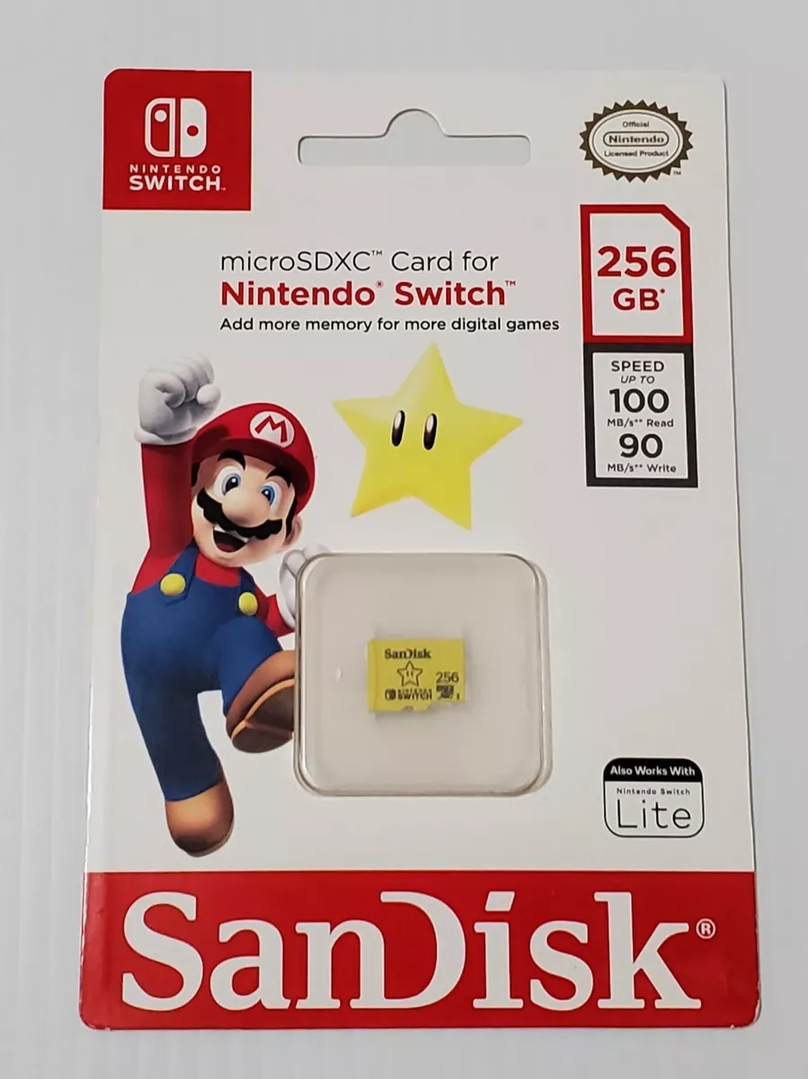 SanDisk 256GB MicroSDXC Card for Nintendo Switch