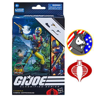 Cobra Copperhead Python Patrol - GI JOE klassifizierte Serie - 6 Zoll Hasbro Figur
