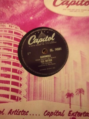 Tex Ritter-Gunsmoke/The Wayward Wind 78RPM Capitol | eBay UK