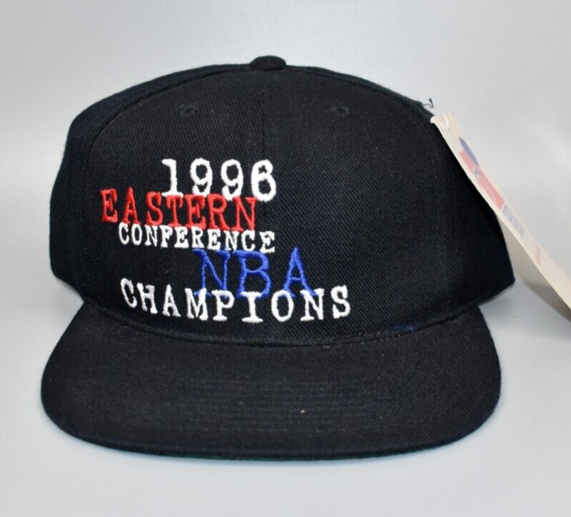 Vintage 1996 NBA Eastern Conference Champions Snapback Cap Hat