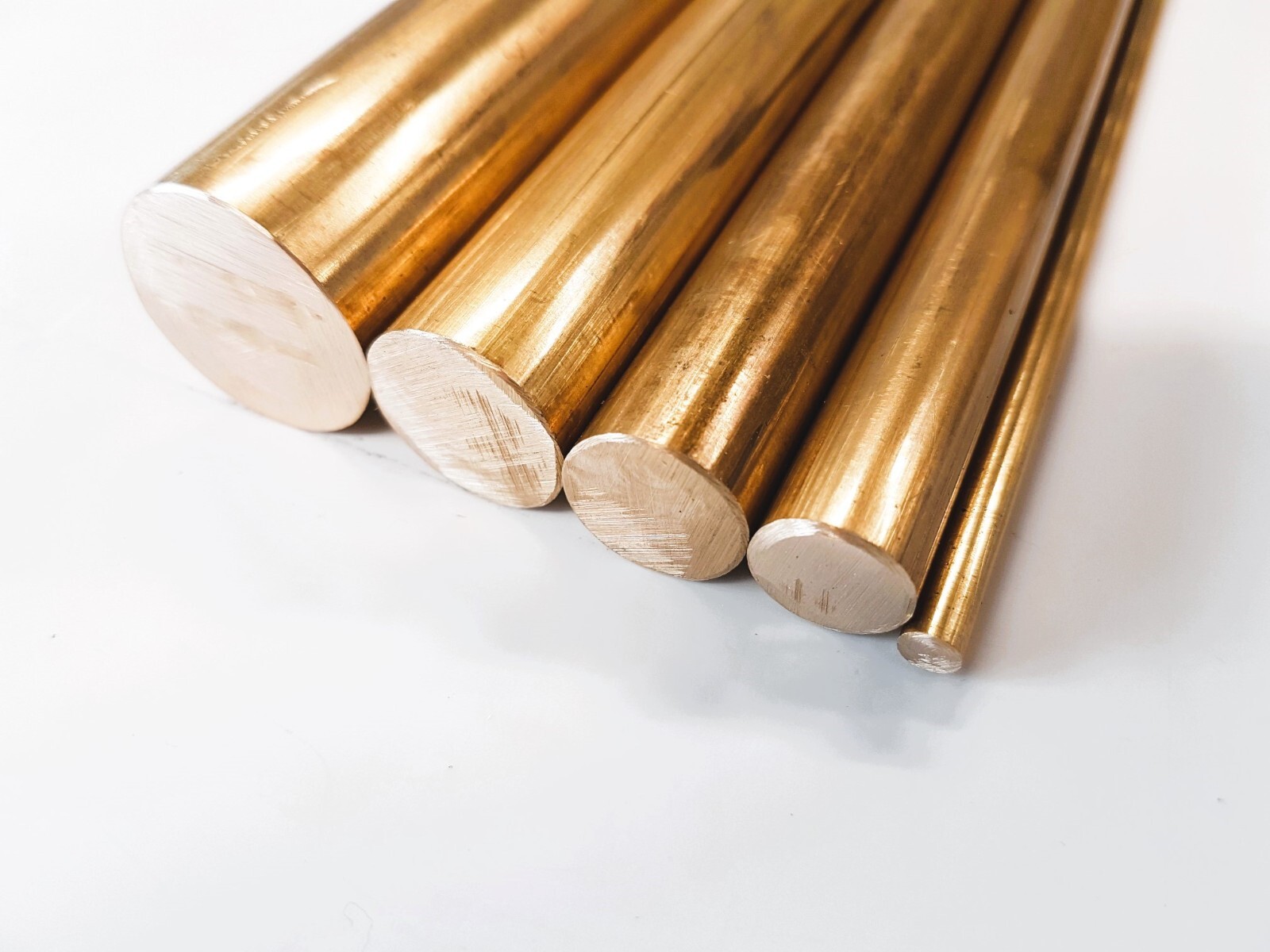 Brass Round Bar Rod CZ121 Diameter 1/8" 3/16" 1/2" 5/8" 3/4" 1" Various