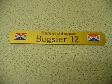 Kleines Namensschild für Modellständer  -  Bugsier 12