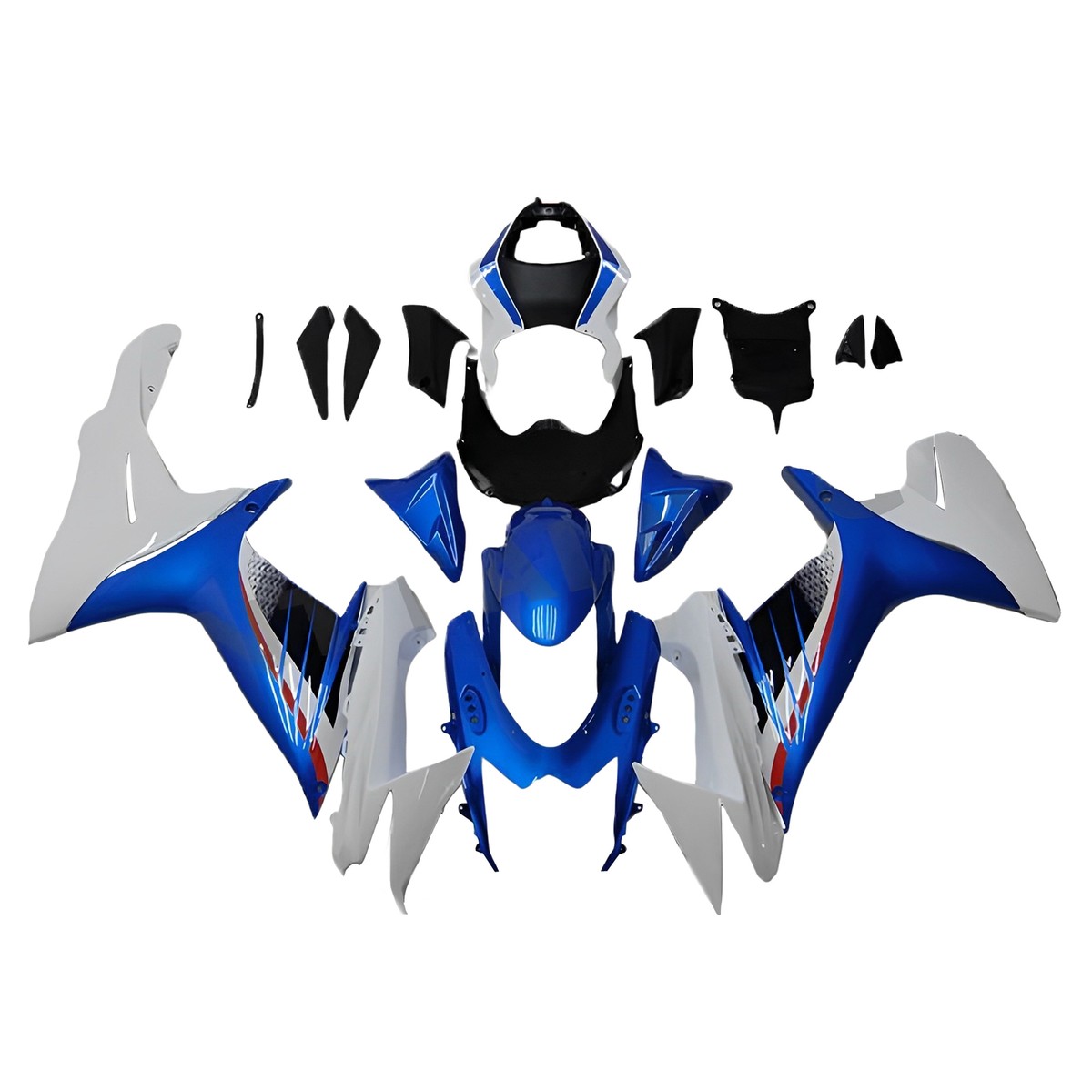 sss White Blue ABS Plastics For Suzuki GSXR600 GSXR750 K11 2011 - 2023