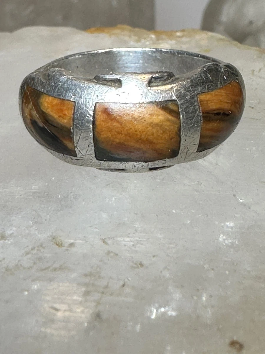 Solid petrified shop wood ring