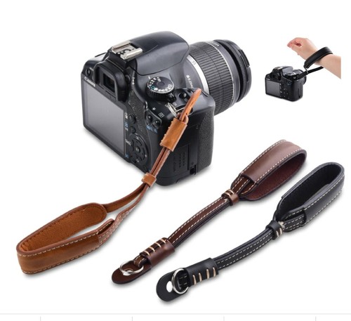 Cinturino da polso per macchina fotografica in cuoio universale canon nikon fuji - 第 1/3 張圖片