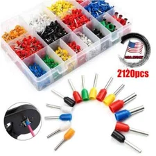 Connectors Cord Wire Crimp Cable Pin End Bootlace Ferrule Terminals Kit 2120PCS