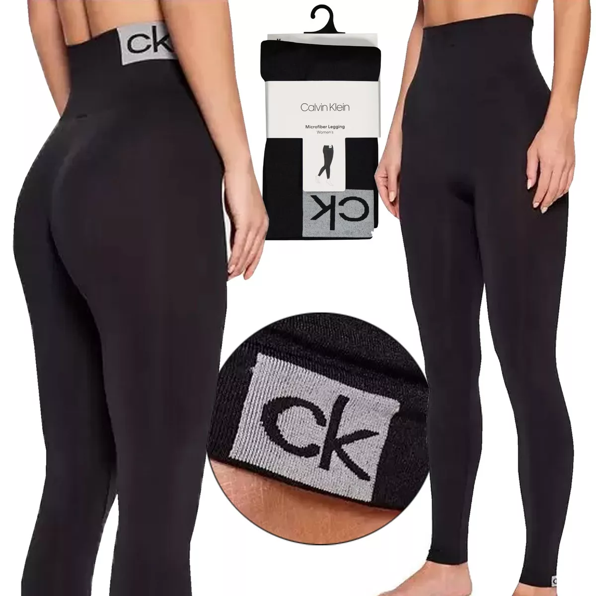 Calvin Klein Damen Leggings Jogginghose Fitness Hose Hochbund High