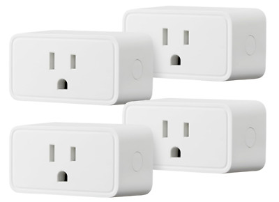 4 Pack Smart Plug 15A,Smart Home Wi-Fi Outlet Works With Alexa