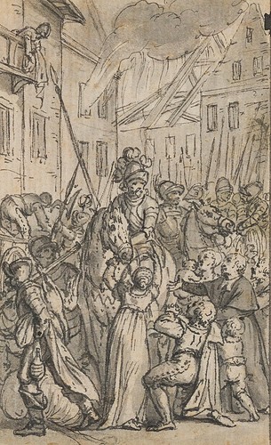 Entrada de Soldados, Pluma Romance Militar Desconocido (Siglo XVIII) - Imagen 4 de 8
