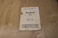 John Deere Wurfband SL160 ab 31801 Betriebsanleitung 25159/CII  1963 xx20926