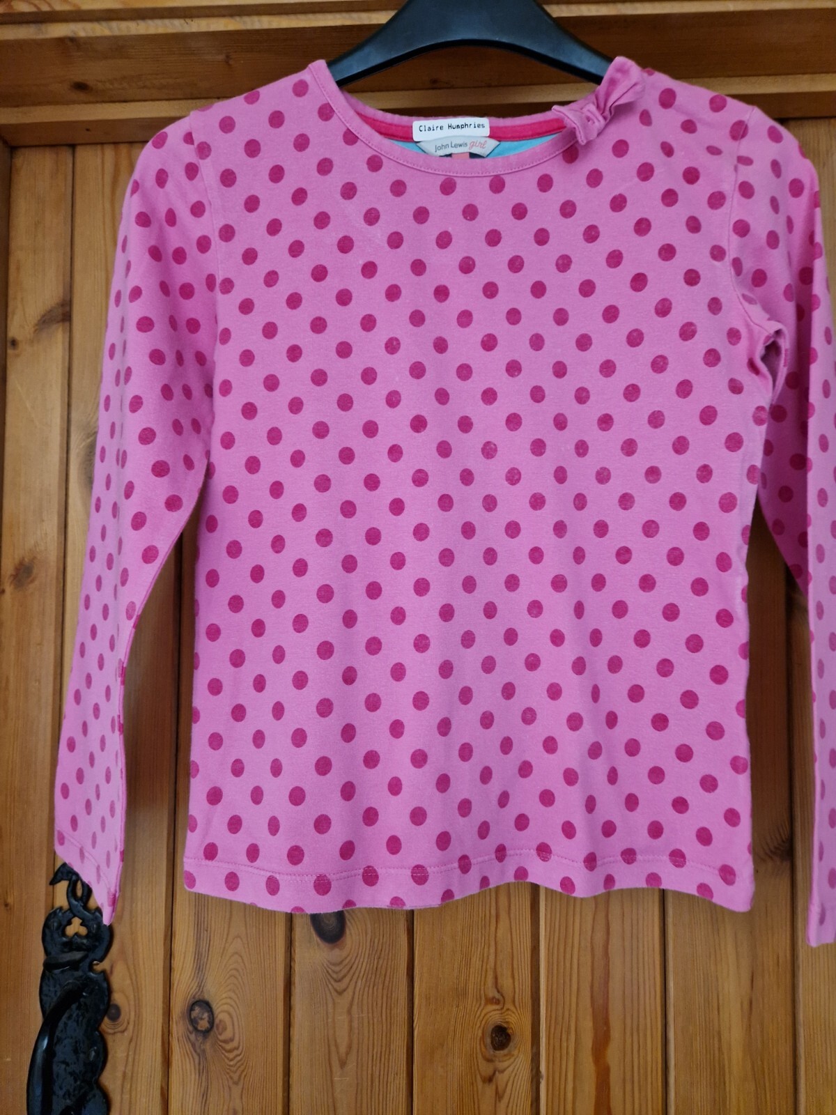 John Lewis Girl Pink Spotty Top age 10 years eBay