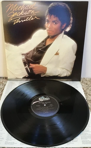 MICHAEL JACKSON Vinyl LP Thriller NM Error 1st Press 1982 Epic QE 38112 Q. Jones