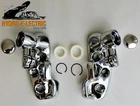 NEW 1961-1964 Chevrolet Convertible Chrome Latch Receptacles Sun Visor Brackets