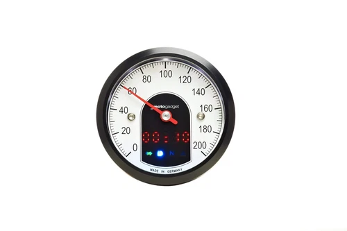 Motogadget motoscope tiny (49 mm analogue speedo) BLACK BEZEL (5001010) Cafe