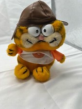 Vintage 1981 Garfield Plush Football Rugby Player Fun Farm 10  Stuffed Animal
