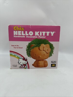 New SANRIO Hello Kitty Chia Pet Decorative Planter Easy To Grow