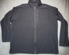 Duluth Trading Co Black Full Zip Fleece Sweater Jacket Long Sleeve XL