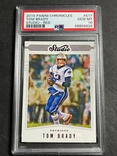 2019 PANINI CHRONICLES STUDIO TOM BRADY RED Przim #/199 REGISTRY POP7 PSA 10 GEM