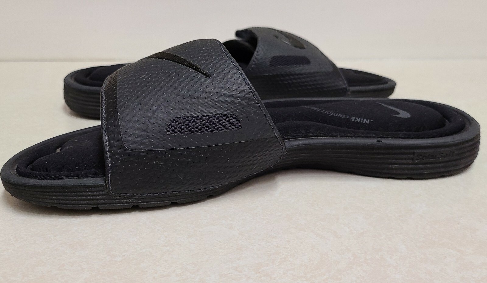 Nike Mens Gray Black Solarsoft Comfort 