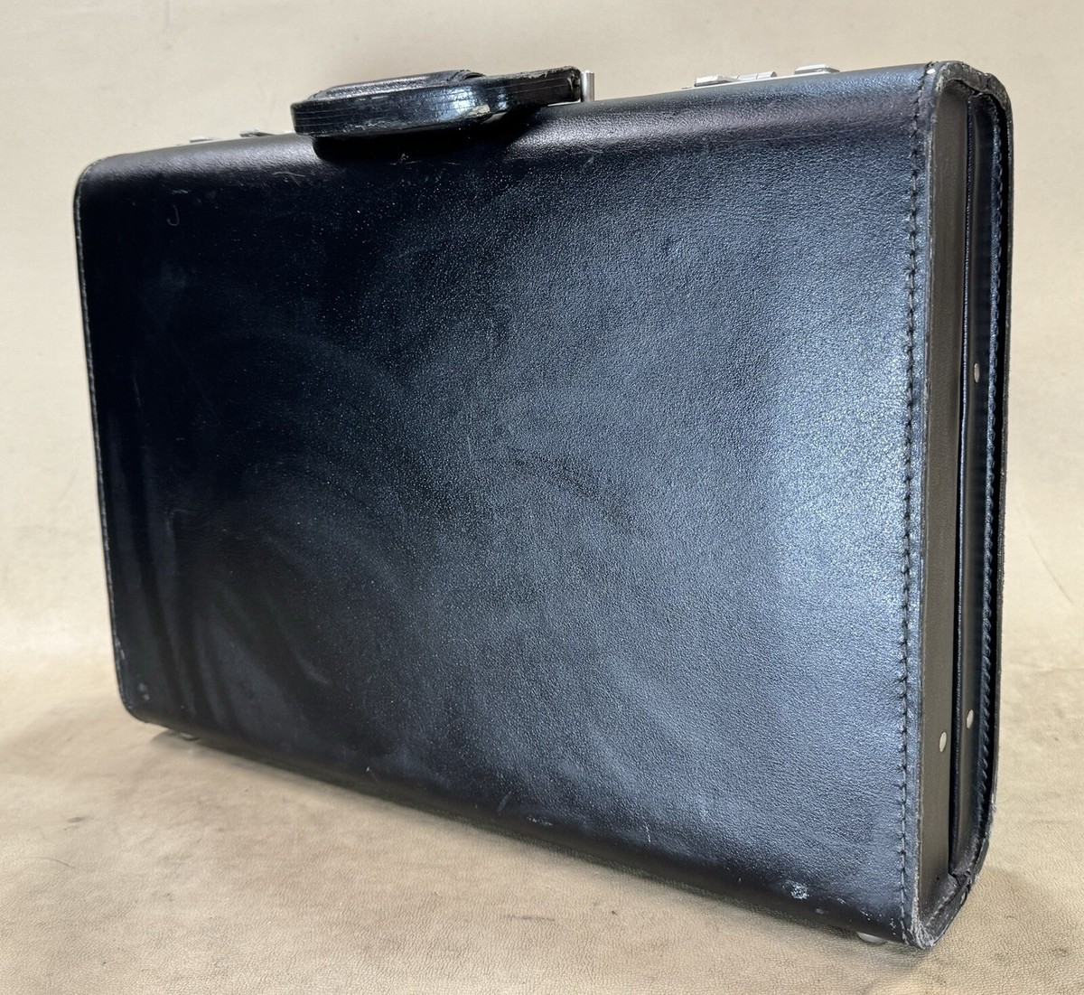 St. James Vintage Black Leather Attache 18” Briefcase | eBay