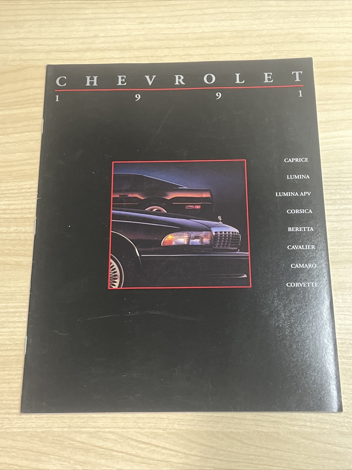 Original 1991 Chevrolet Full Line Sales Brochure 91 Chevy Corvette Camaro