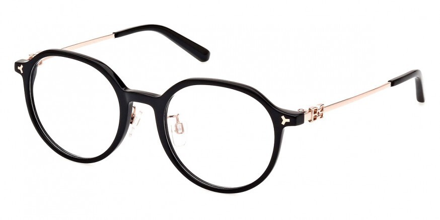Оправа для очков Bally BY5071-H 001 Черная круглая пластиковая 50-20-140 44590₽