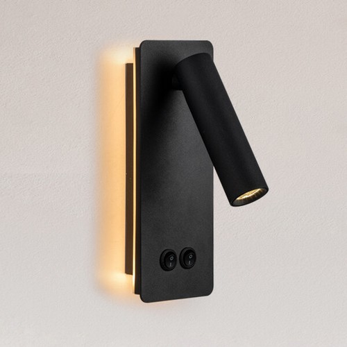 9W Swivel LED Wall Fixture Reading Bedside Light Adjustable On/Off ...