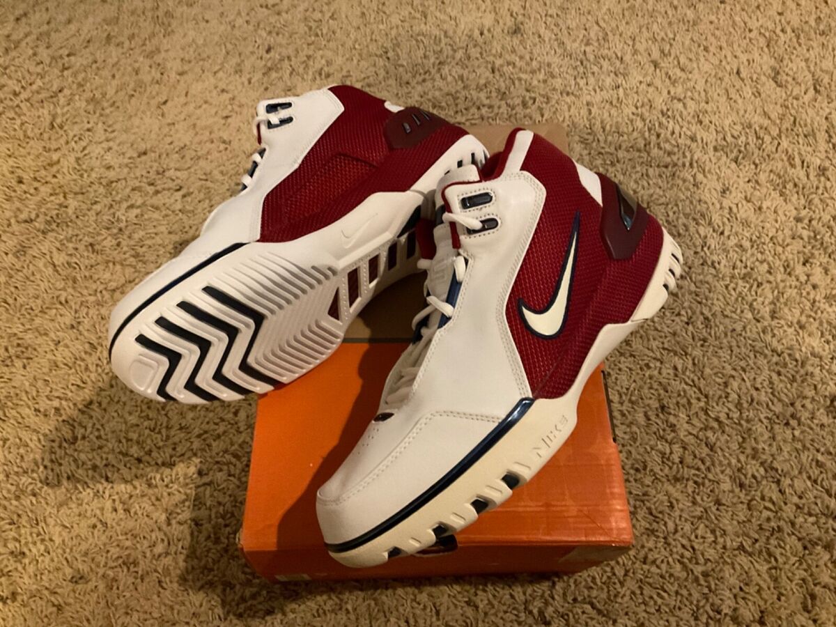 Nike Lebron 1 Air Zoom Generation White/Crimson/Navy FIRST Nike Lebron 1 Air Zoom Generation White/Crimson/Navy FIRST