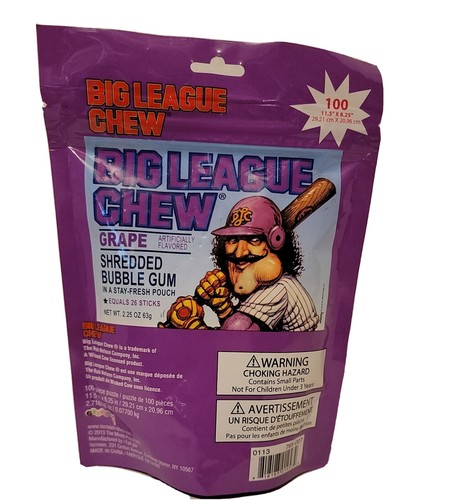 Rompecabezas Big League Masticar Sabor Uva 100 piezas Iscream - Imagen 2 de 2