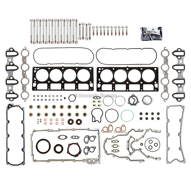 适用于 04-09 雪佛兰索罗德 GMC Sierra Yukon 6.0L OHV 全垫圈套装螺栓 — 第 2/4 张图片