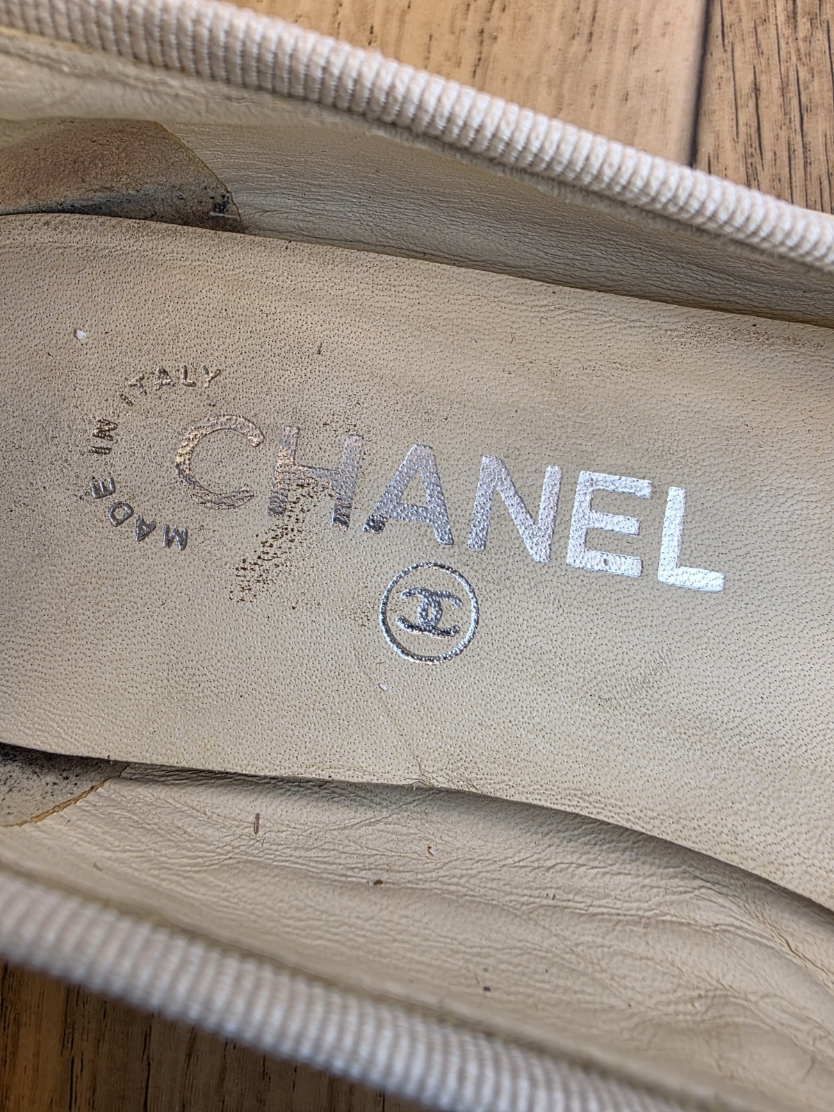CHANEL BALLET LEATHER FLATS SIZE 36.5 EU, 6 US, 3.5 UK  thumbnail 7