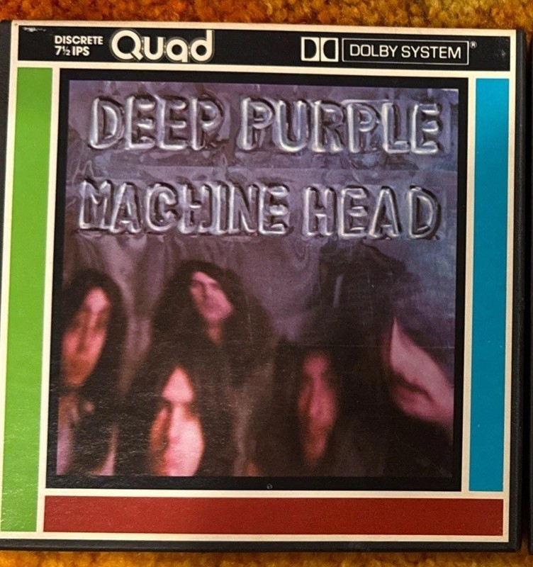 Rare! Deep Purple Machine Head Quad Reel to Reel Tape 7 1/2 IPS