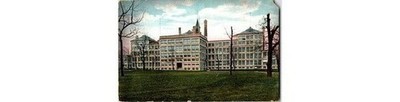 Hand-Colored Institutional Building Postcard 1910s Leighton Co Cumberland Co ME