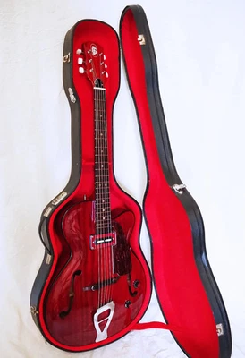 Julio Giulietti Archtop Jazz Guitar mid-60s - Candy Apple Red High Gloss Top! - Bild 1 von 4