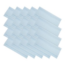 Microfiber Cleaning Cloth 6" x 6" Soft for Camera Lens Eyeglasses Blue 20pcs